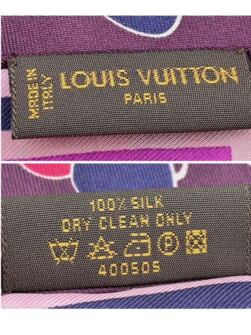 Louis Vuitton Carré 70 Monogram Butterfly Purple Multi Silk Scarf